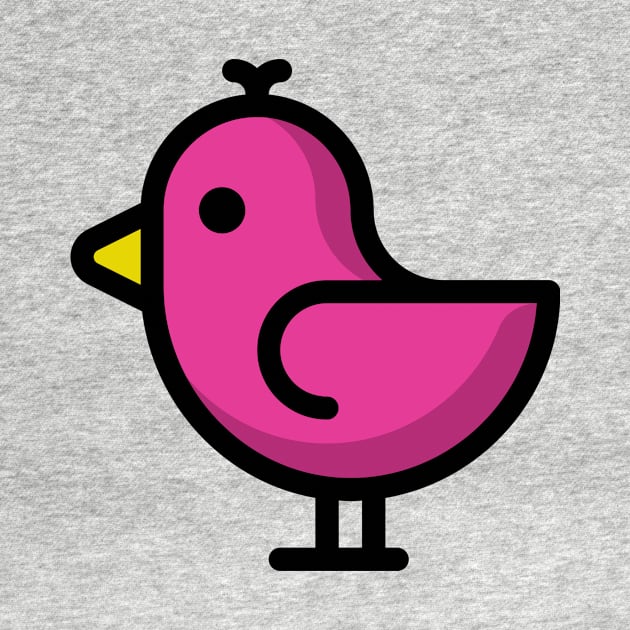 Little Big Bird Birdie Pink by BradleyHeal